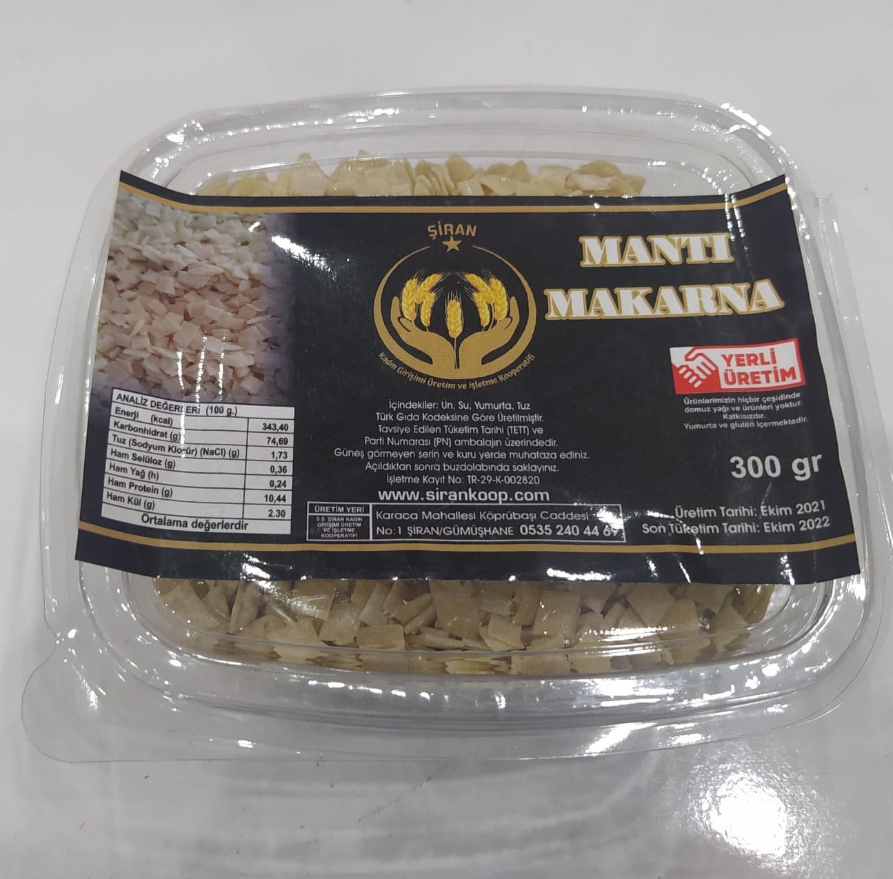 El Yapımı Mantı (500 gr) Kapak Resmi